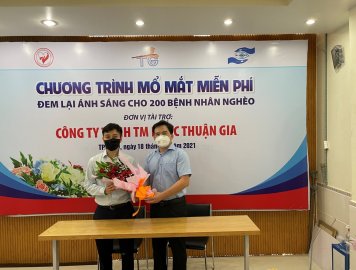 THUẬN GIA HỖ TRỢ CHI PHÍ MỔ MẮT CHO 200 BỆNH NHÂN NGHÈO TẠI TP.HCM