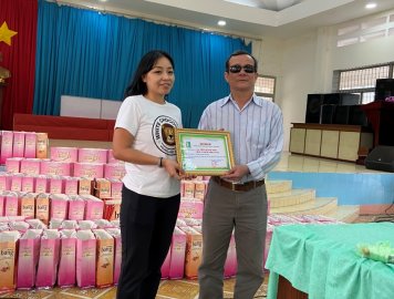 TÀI TRỢ 178 PHẦN QUÀ CHO HỘI NGƯỜI MÙ – HUYỆN CHÂU THÀNH  - TIỀN GIANG